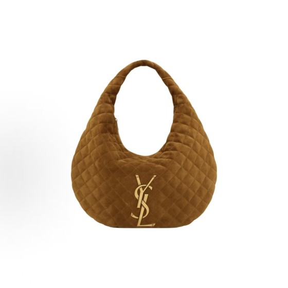 SAINT LAURENT ICARE diamond quilted vintage handbag in caramel color for women